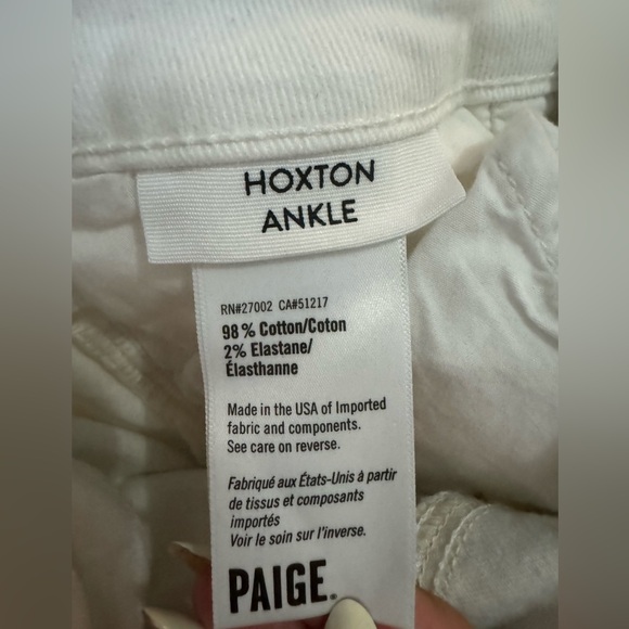 PAIGE Hoxton Ankle Crop Skinny Jeans - Picture 4 of 5